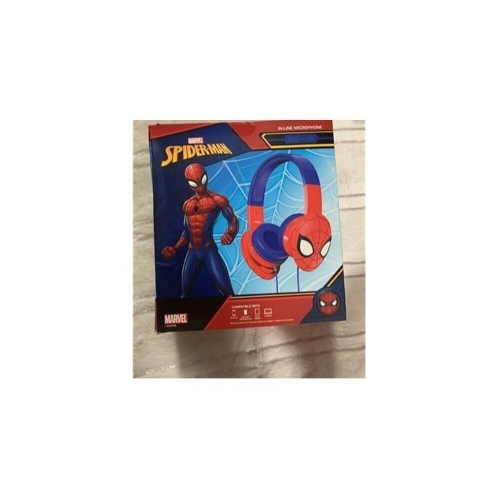 Marvel Spider-Man Stereo Headphones Wired Over-Ear Headset - Picture 2 of 2